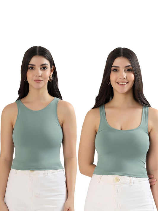 Reversible Neck BraTop - Lily Pad