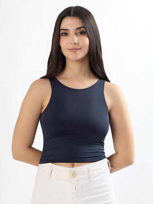 Reversible Neck BraTop - Navy