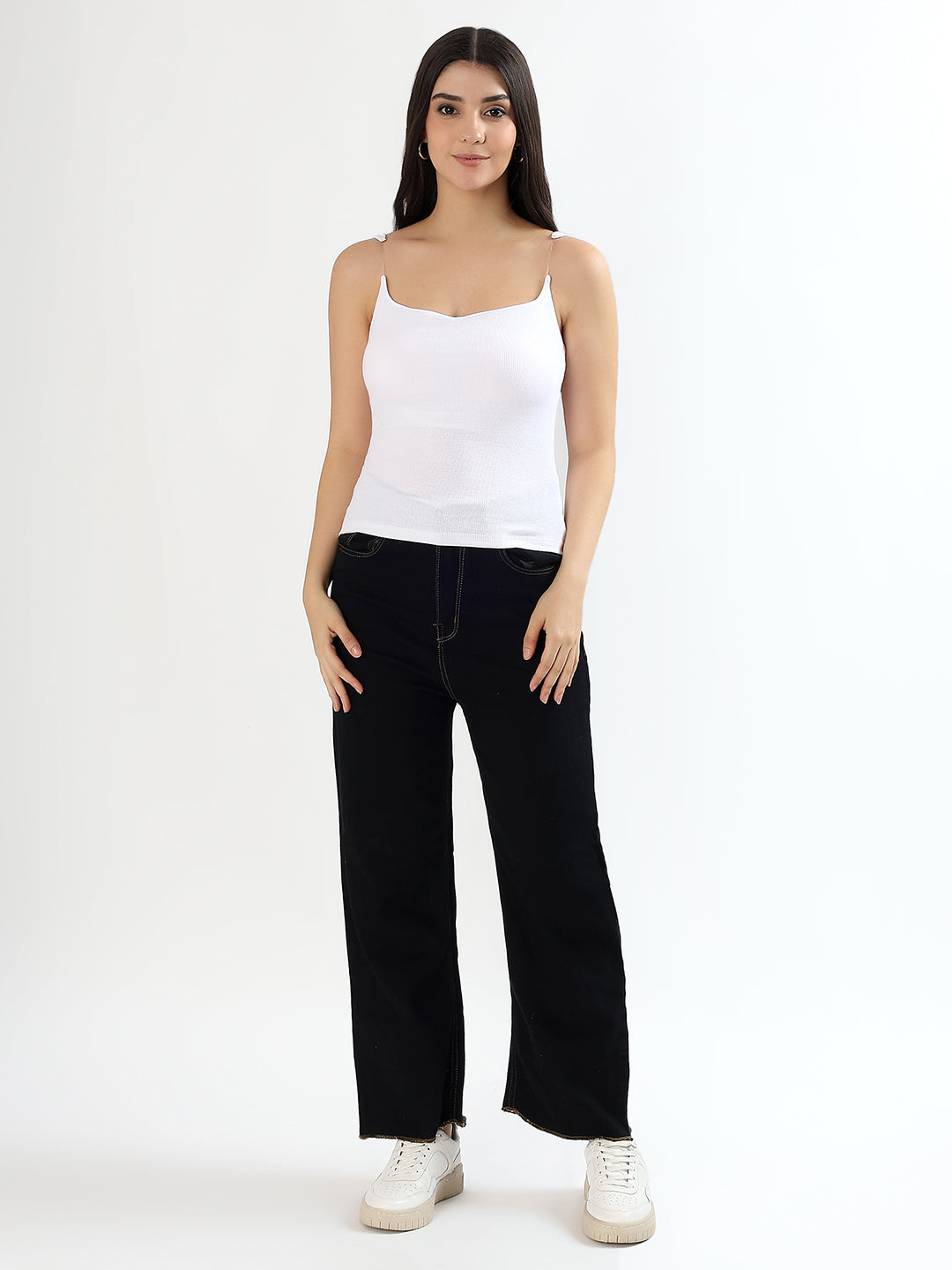 Snow White Invisible Strap BraTop