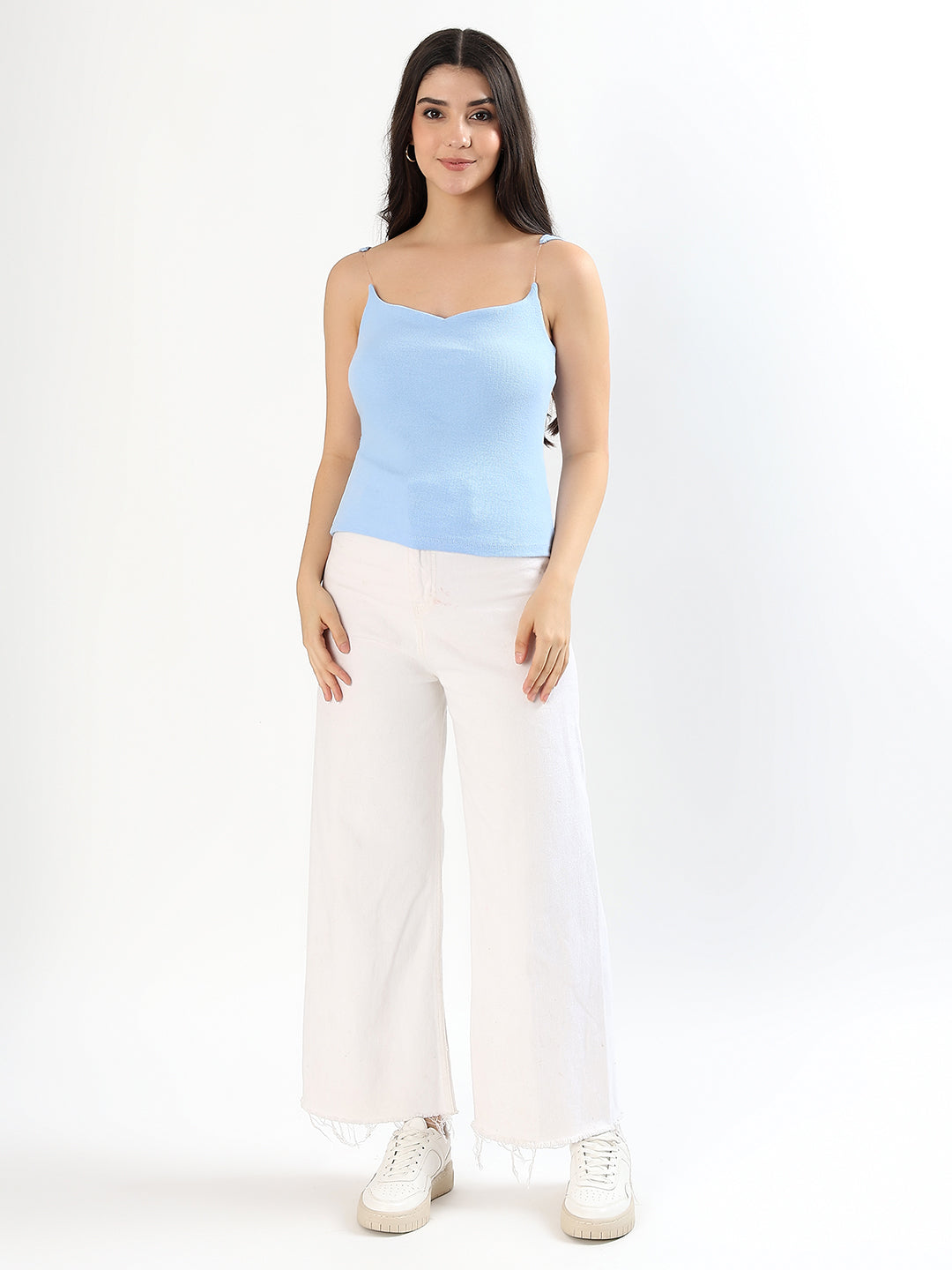 Baby Blue Invisible Strap BraTop