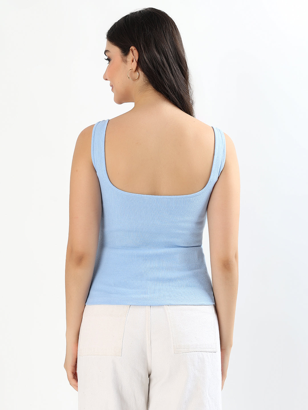 Baby Blue Invisible Strap BraTop