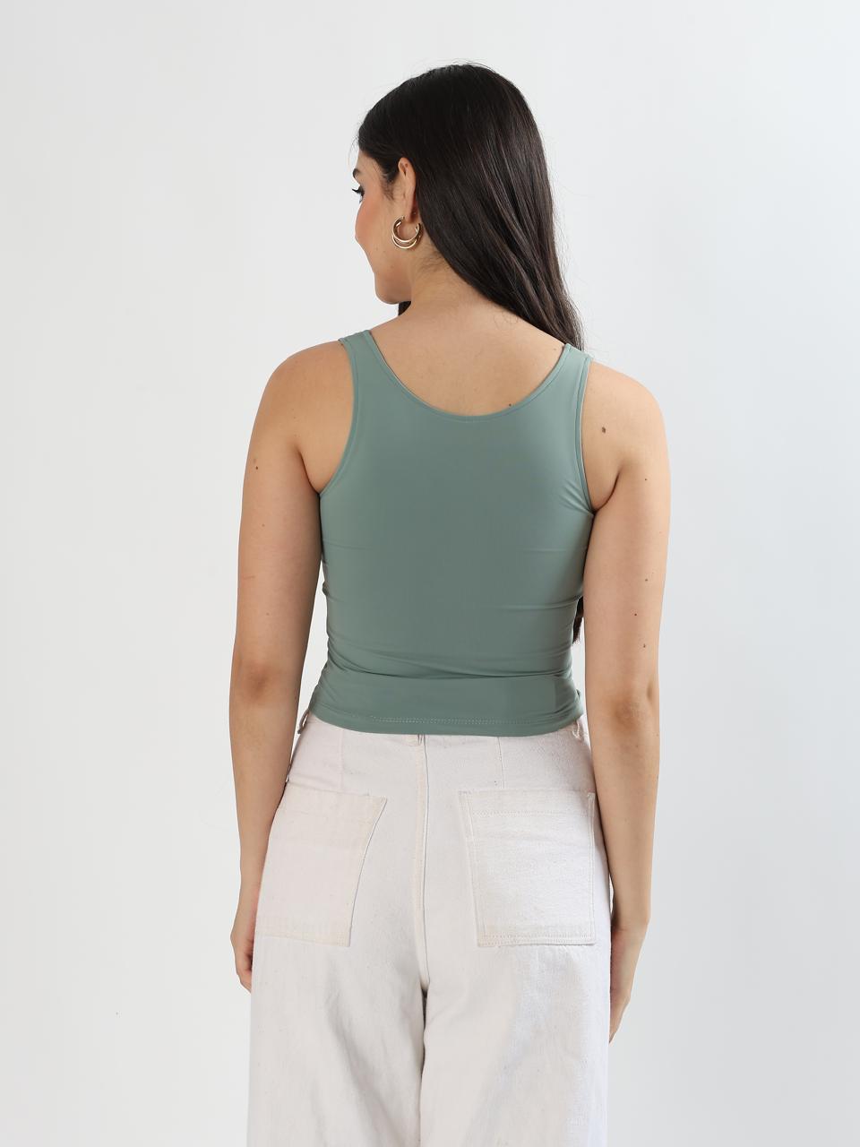 Reversible Neck BraTop - Lily Pad