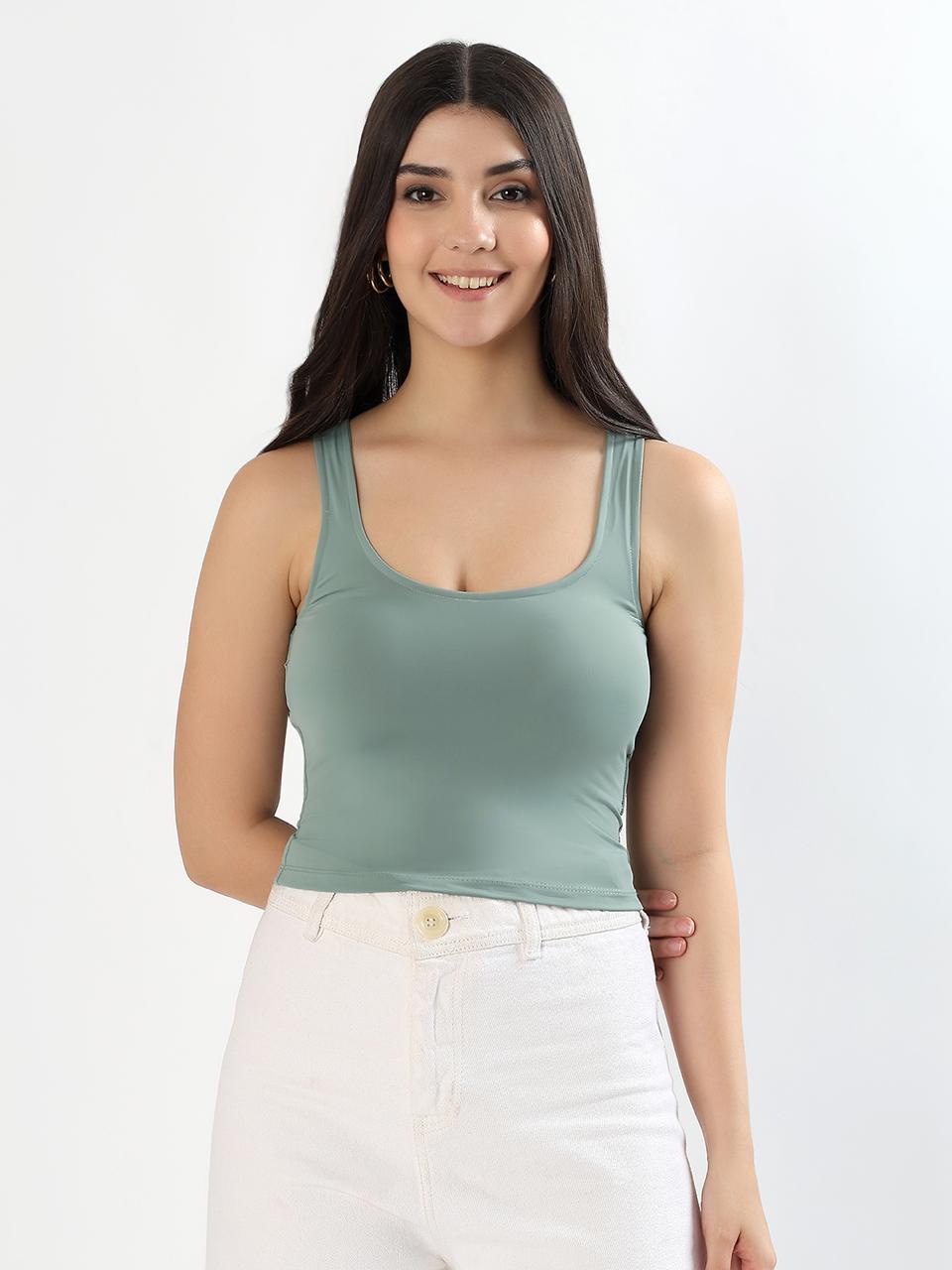 Reversible Neck BraTop - Lily Pad