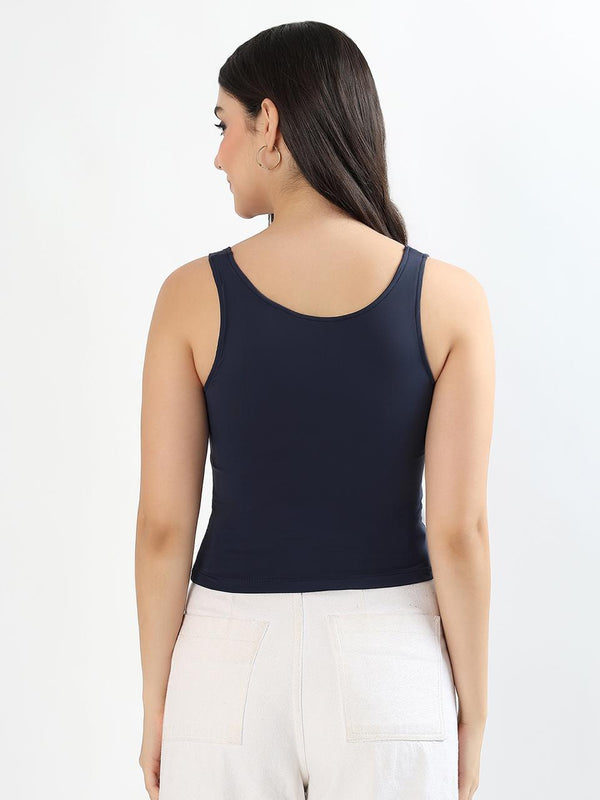 Reversible Neck BraTop - Navy